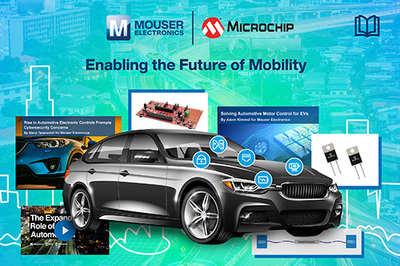 Microchip攜手貿(mào)澤電子發(fā)布新電子書，引領(lǐng)未來汽車設(shè)計(jì)與制造技術(shù)新視野
